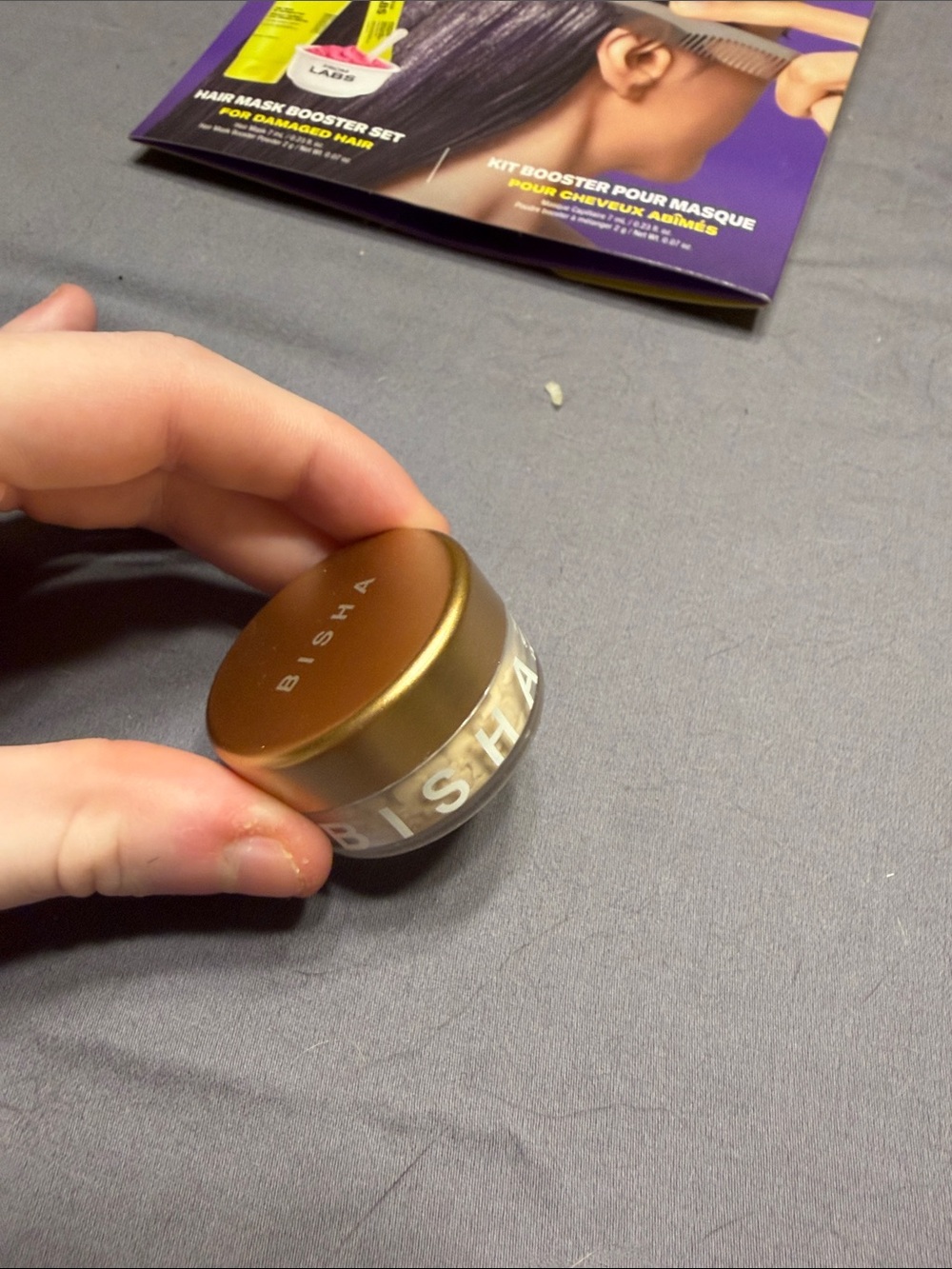 ISH Gold and Clear Mini Eye Cream Jar